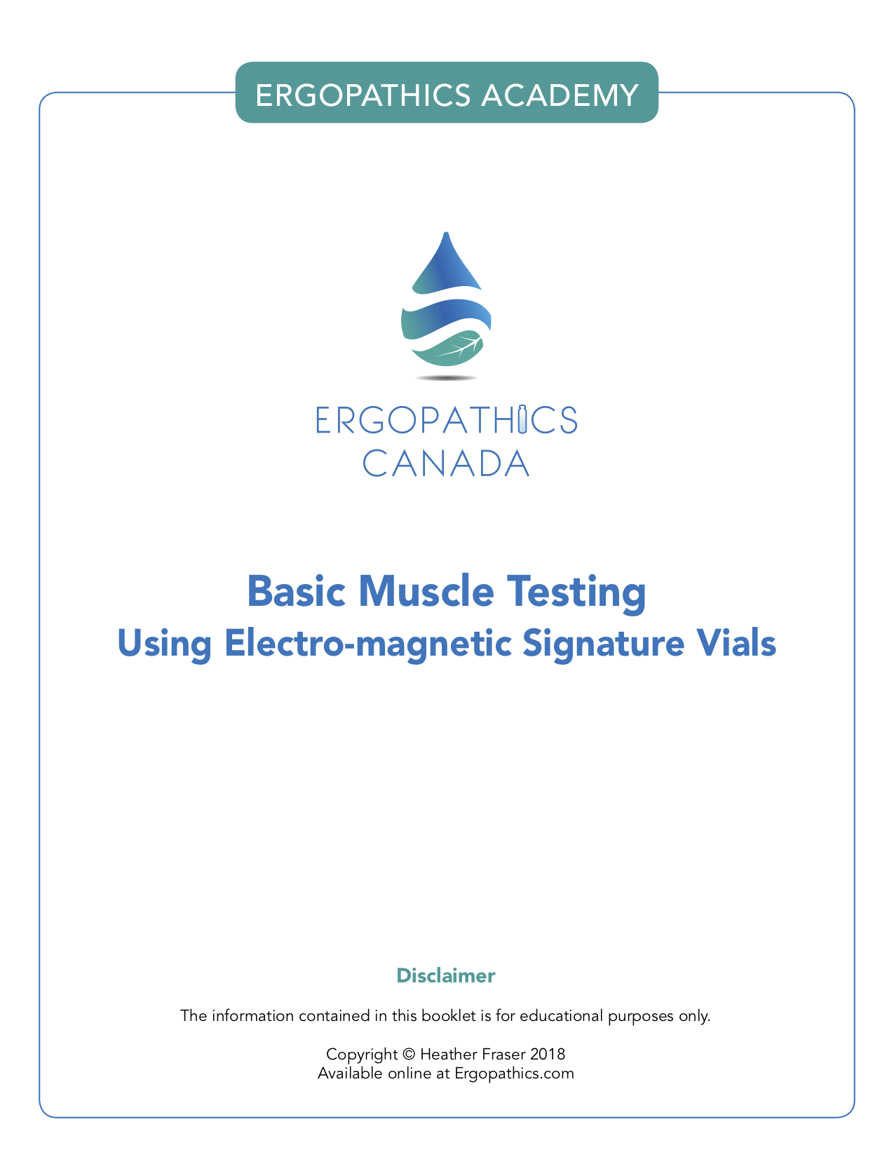 Muscle Testing How-to Package