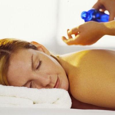 massaging with essential oils